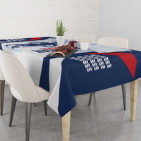 Custom Dominican Republic Football Tablecloth Vamos Los Quisqueyanos - Wonder Print Shop