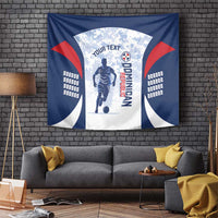 Custom Dominican Republic Football Tapestry Vamos Los Quisqueyanos - Wonder Print Shop