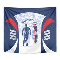 Custom Dominican Republic Football Tapestry Vamos Los Quisqueyanos - Wonder Print Shop