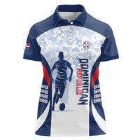 Custom Dominican Republic Football Women Polo Shirt Vamos Los Quisqueyanos - Wonder Print Shop