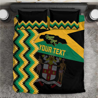Custom Jamaica Football Bedding Set Go Reggae Boyz - Wonder Print Shop