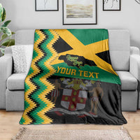 Custom Jamaica Football Blanket Go Reggae Boyz - Wonder Print Shop