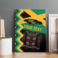 Custom Jamaica Football Canvas Wall Art Go Reggae Boyz - Wonder Print Shop