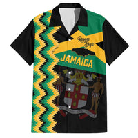 Custom Jamaica Football Family Matching Long Sleeve Bodycon Dress and Hawaiian Shirt Go Reggae Boyz - Wonder Print Shop