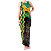 Custom Jamaica Football Family Matching Tank Maxi Dress and Hawaiian Shirt Go Reggae Boyz - Wonder Print Shop