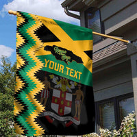 Custom Jamaica Football Garden Flag Go Reggae Boyz - Wonder Print Shop