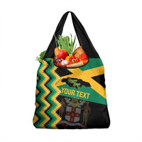 Custom Jamaica Football Grocery Bag Go Reggae Boyz - Wonder Print Shop