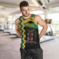 Custom Jamaica Football Men Tank Top Go Reggae Boyz - Wonder Print Shop