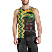 Custom Jamaica Football Men Tank Top Go Reggae Boyz - Wonder Print Shop