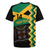 Custom Jamaica Football Rugby Jersey Go Reggae Boyz - Wonder Print Shop