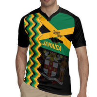 Custom Jamaica Football Rugby Jersey Go Reggae Boyz - Wonder Print Shop