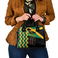 Custom Jamaica Football Shoulder Handbag Go Reggae Boyz - Wonder Print Shop
