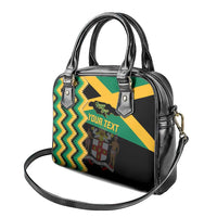 Custom Jamaica Football Shoulder Handbag Go Reggae Boyz - Wonder Print Shop