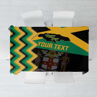 Custom Jamaica Football Tablecloth Go Reggae Boyz - Wonder Print Shop
