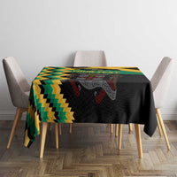 Custom Jamaica Football Tablecloth Go Reggae Boyz - Wonder Print Shop
