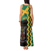 Custom Jamaica Football Tank Maxi Dress Go Reggae Boyz - Wonder Print Shop