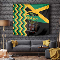 Custom Jamaica Football Tapestry Go Reggae Boyz - Wonder Print Shop