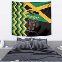 Custom Jamaica Football Tapestry Go Reggae Boyz - Wonder Print Shop