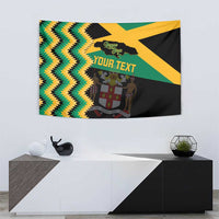 Custom Jamaica Football Tapestry Go Reggae Boyz - Wonder Print Shop