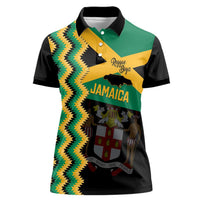 Custom Jamaica Football Women Polo Shirt Go Reggae Boyz - Wonder Print Shop