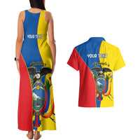 Custom Ecuador Couples Matching Tank Maxi Dress And Hawaiian Shirt Ecuadorian Independence Day 10 August Proud - Wonder Print Shop