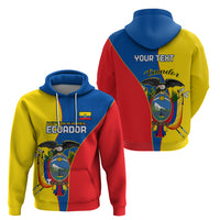 Custom Ecuador Hoodie Ecuadorian Independence Day 10 August Proud - Wonder Print Shop