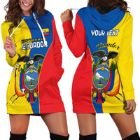 Custom Ecuador Hoodie Dress Ecuadorian Independence Day 10 August Proud - Wonder Print Shop