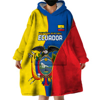 Custom Ecuador Wearable Blanket Hoodie Ecuadorian Independence Day 10 August Proud - Wonder Print Shop
