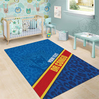 DR Congo Basketball Custom Area Rug 2026 Go Leopards