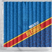 DR Congo Basketball Custom Shower Curtain 2026 Go Leopards