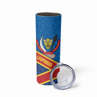 DR Congo Basketball Skinny Tumbler 2026 Go Leopards