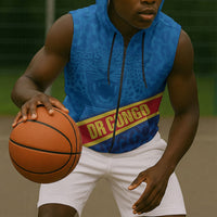 DR Congo Basketball Custom Sleeveless Zip Hoodie 2026 Go Leopards