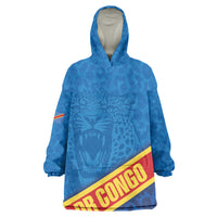 DR Congo Basketball Custom Wearable Blanket Hoodie 2026 Go Leopards