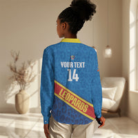 DR Congo Basketball Custom Women Casual Shirt 2026 Go Leopards