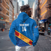 DR Congo Basketball Custom Zip Hoodie 2026 Go Leopards