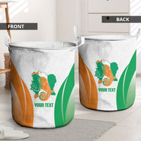 Ivory Coast Basketball Custom Laundry Basket 2026 Allez Les Elephants