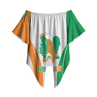Ivory Coast Basketball Custom Off Shoulder Wrap Waist Top 2026 Allez Les Elephants