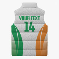 Ivory Coast Basketball Custom Sleeveless Puffer Jacket 2026 Allez Les Elephants
