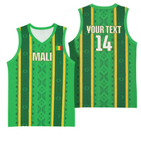 Mali Basketball Custom Basketball Jersey Mud Cloth Bogolan Pattern