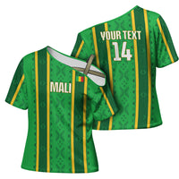 Mali Basketball Custom Cross Shoulder Shirt Mud Cloth Bogolan Pattern