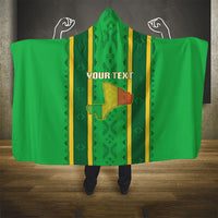 Mali Basketball Custom Hooded Blanket Mud Cloth Bogolan Pattern
