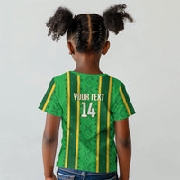 Mali Basketball Custom Kid T shirt Mud Cloth Bogolan Pattern