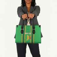 Mali Basketball Custom Leather Bag Mud Cloth Bogolan Pattern