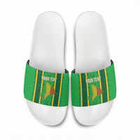 Mali Basketball Custom Slide Sandals Mud Cloth Bogolan Pattern