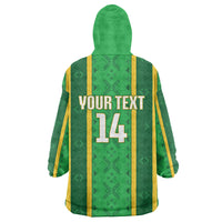 Mali Basketball Custom Wearable Blanket Hoodie Mud Cloth Bogolan Pattern