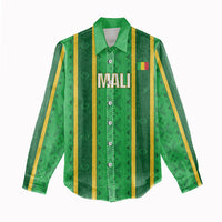 Mali Basketball Custom Women Casual Shirt Mud Cloth Bogolan Pattern