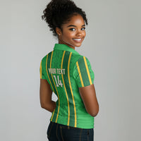 Mali Basketball Custom Women Polo Shirt Mud Cloth Bogolan Pattern