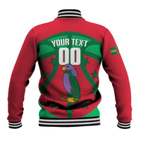 Dominica Basketball Custom Baseball Jacket Sisserou Parrot Sporty Style