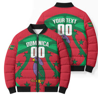 Dominica Basketball Custom Bomber Puffer Jacket Sisserou Parrot Sporty Style