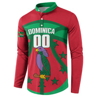 Dominica Basketball Custom Button Sweatshirt Sisserou Parrot Sporty Style